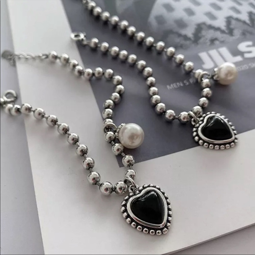 NEW HEART 925 STERLING SILVER PEARL BRACELET, NICE BRACELET, CUTE BRACELET - Picture 6 of 6